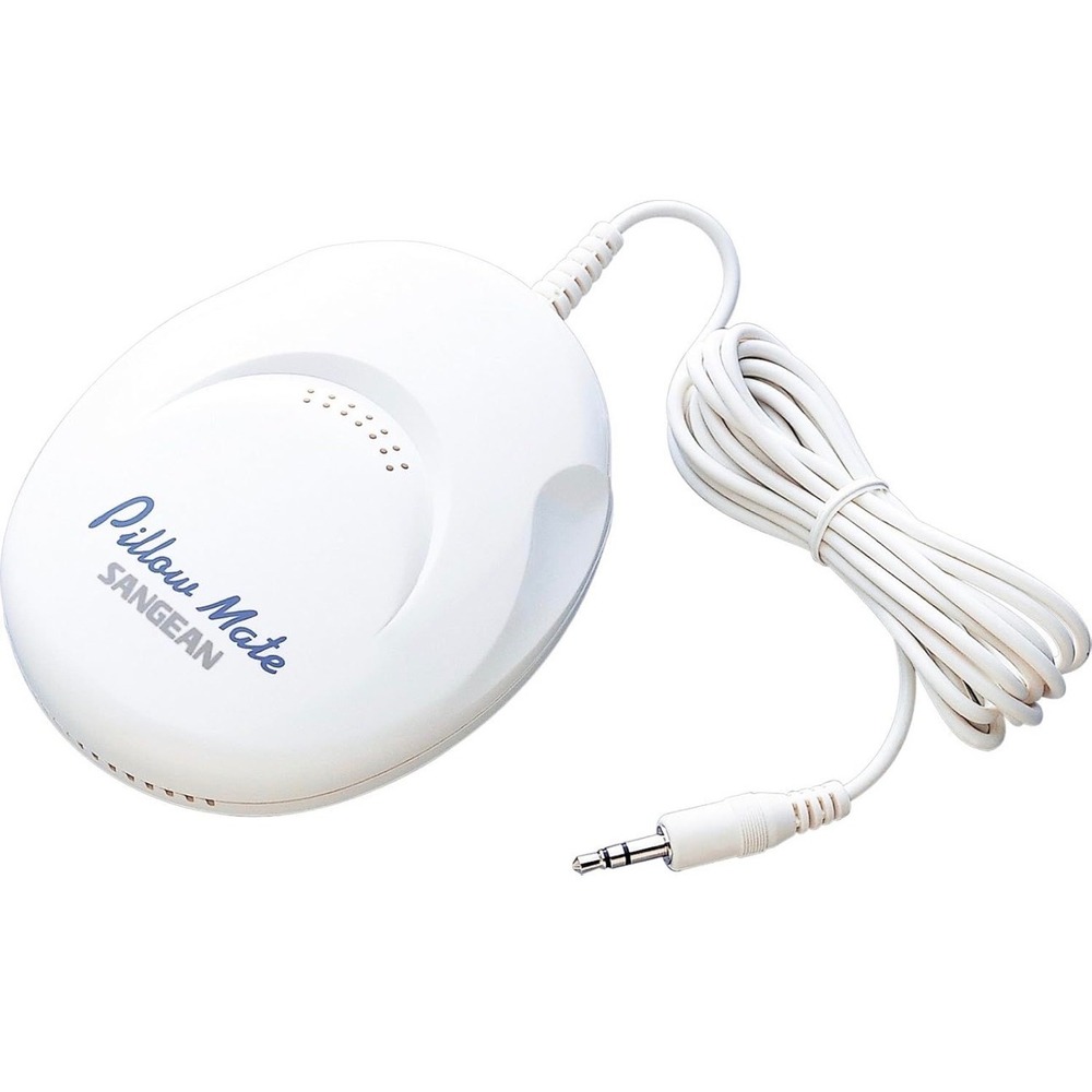 Sangean PS-100 Pillow Mate‎ 3.5mm Aux Portable Under Pillow Speaker White